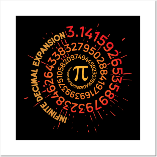 3.14 Happy Pi Day -  Infinite Decimal Expansion Posters and Art